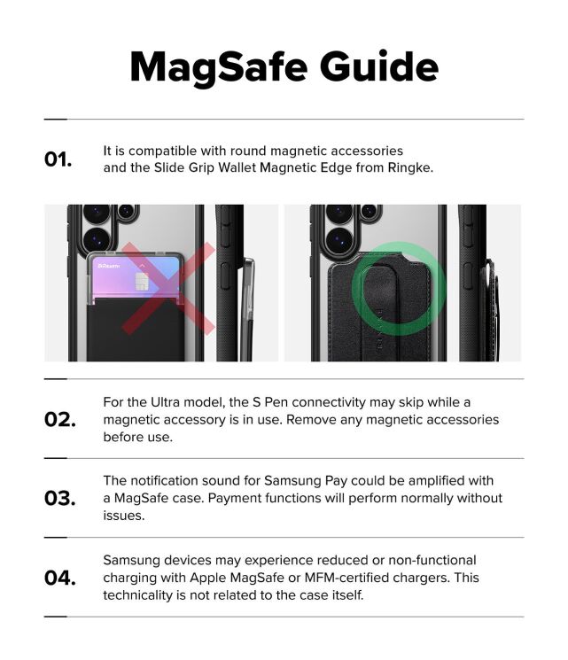 Защитный чехол Ringke Fusion Bold MagSafe для Samsung Galaxy S26 Ultra (S948) 8800328814578 - Black: фото 19 из 19