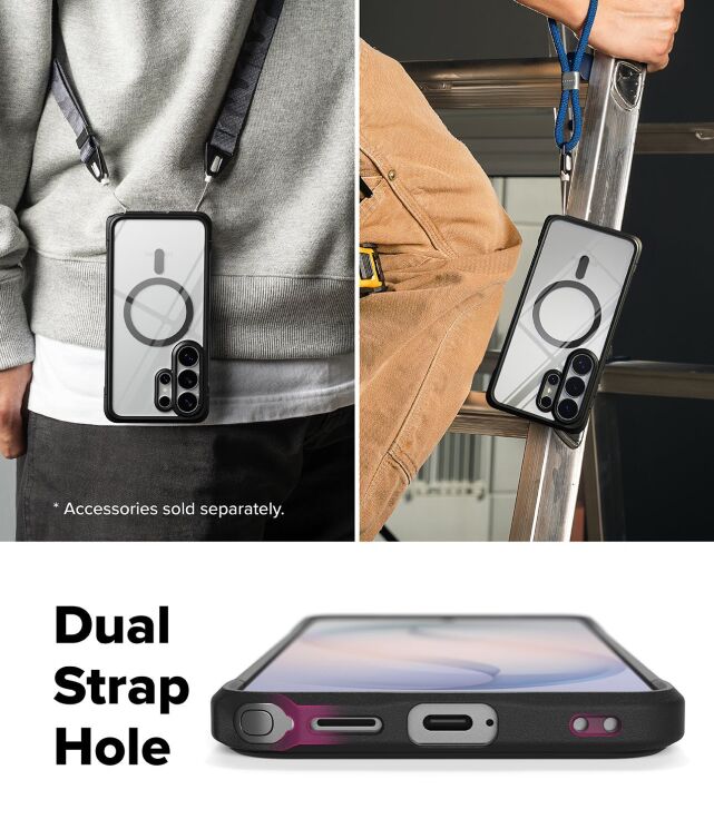 Защитный чехол Ringke Fusion Bold MagSafe для Samsung Galaxy S26 Ultra (S948) 8800328814578 - Black: фото 15 из 19