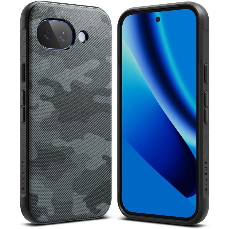 Защитный чехол Ringke Onyx для Google Pixel 10a (8800328818378) - Camo Black: фото 1 из 14