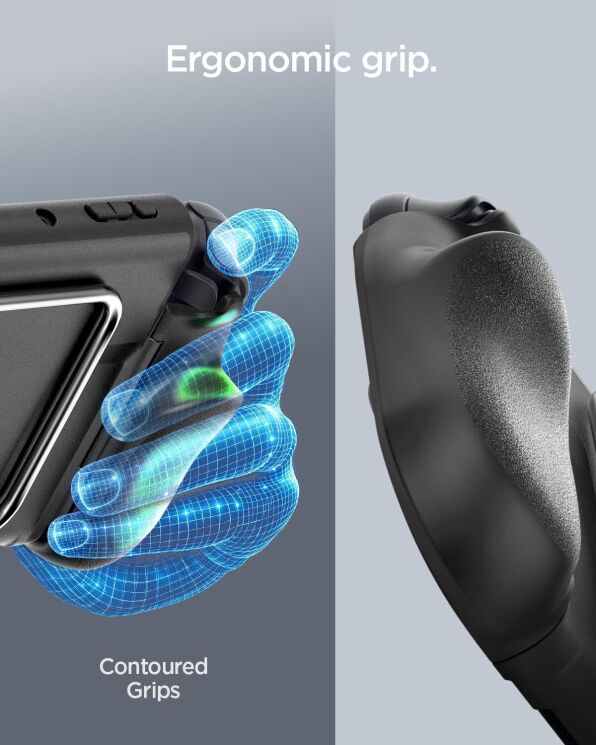 Защитный чехол Spigen Dual Grip Pro для Nintendo Switch 2 - Black: фото 8 из 13