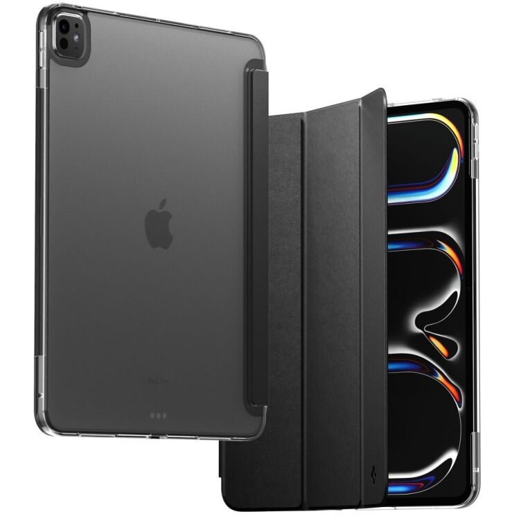 Защитный чехол Spigen Liquid Air Folio для iPad Pro 13 M5/M4 (2025/2024) ACS09439 - Black: фото 3 из 16
