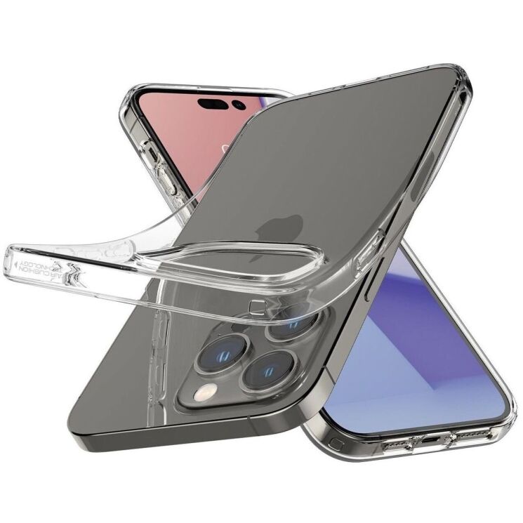 Защитный чехол Spigen (SGP) Crystal Flex для Apple iPhone 14 Pro Max - Crystal Clear: фото 2 из 6