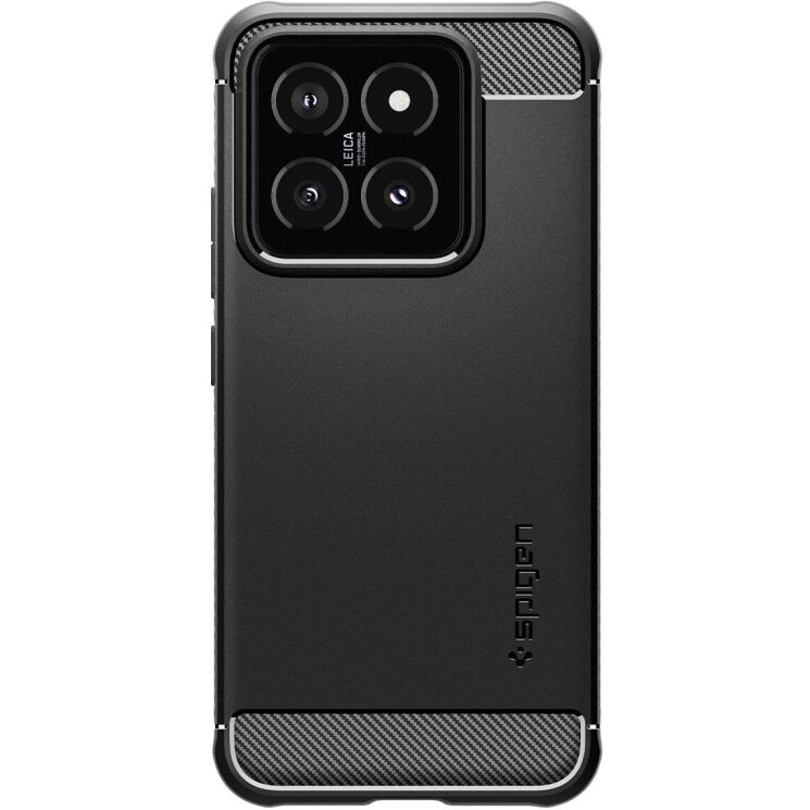 Защитный чехол Spigen (SGP) Rugged Armor для Xiaomi 14 - Matte Black: фото 2 из 16