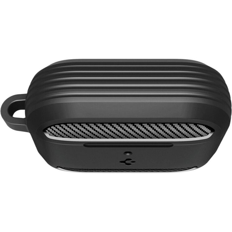 Защитный чехол Spigen (SGP) Rugged Armor (FH) для AirPods Pro 3 (ACS09822) - Matte Black: фото 8 из 18