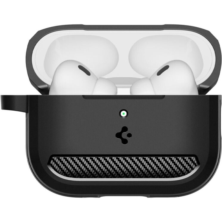 Защитный чехол Spigen (SGP) Rugged Armor (FH) для AirPods Pro 3 (ACS09822) - Matte Black: фото 3 из 18
