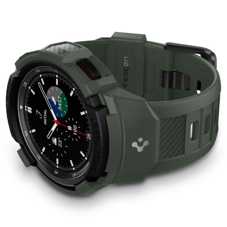 Защитный чехол Spigen (SGP) Rugged Armor Pro (FW) для Samsung Galaxy Watch 4 Classic (46mm) - Military Green: фото 4 из 21