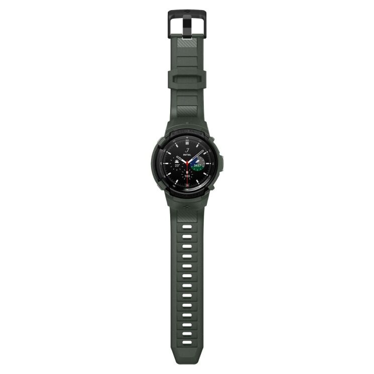 Защитный чехол Spigen (SGP) Rugged Armor Pro (FW) для Samsung Galaxy Watch 4 Classic (46mm) - Military Green: фото 10 из 21