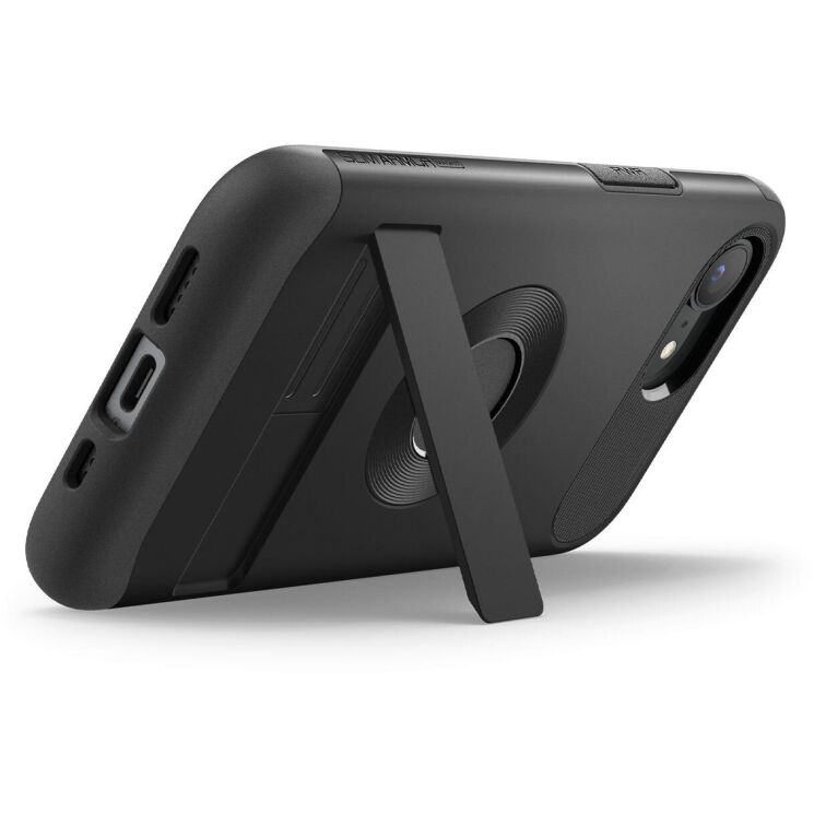 Защитный чехол Spigen (SGP) Slim Armor (MagFit) для Apple iPhone 16e (ACS09129) - Black: фото 4 из 9