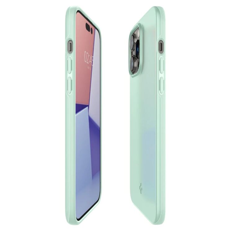 Захисний чохол Spigen Thin Fit для iPhone 14 Pro (ACS04784) - Mint: фото 7 з 15