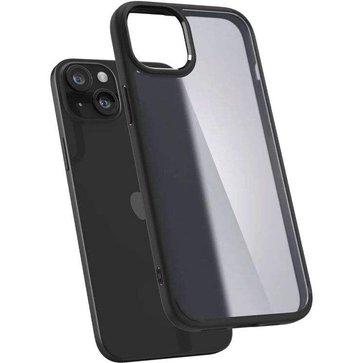 Защитный чехол Spigen (SGP) Ultra Hybrid для Apple iPhone 15 Plus - Frost Black: фото 3 из 16