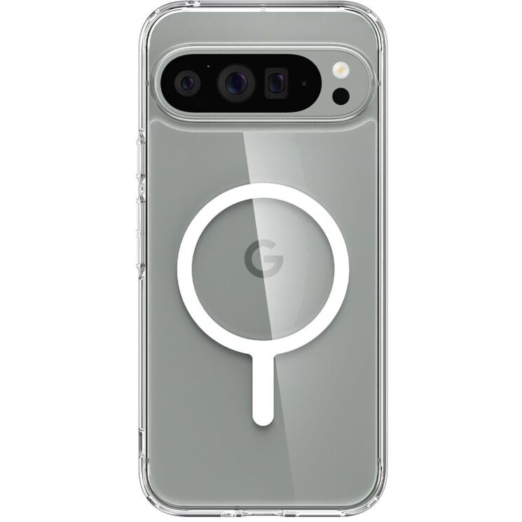 Защитный чехол Spigen (SGP) Ultra Hybrid OneTap Ring для Google Pixel 9 Pro XL (ACS07720) - White: фото 3 из 13