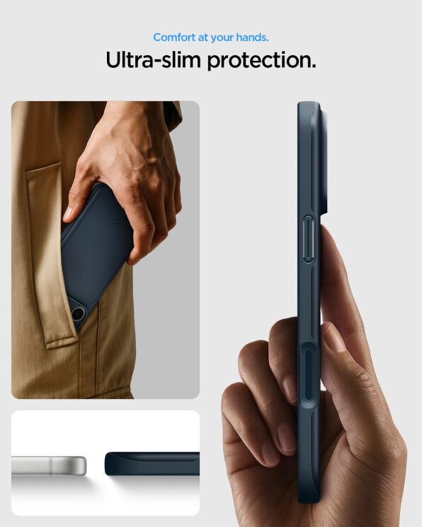 Защитный чехол Spigen Thin Fit (MagFit) для iPhone 18 Pro Max (ACS12107) - Gunmetal: фото 13 из 13