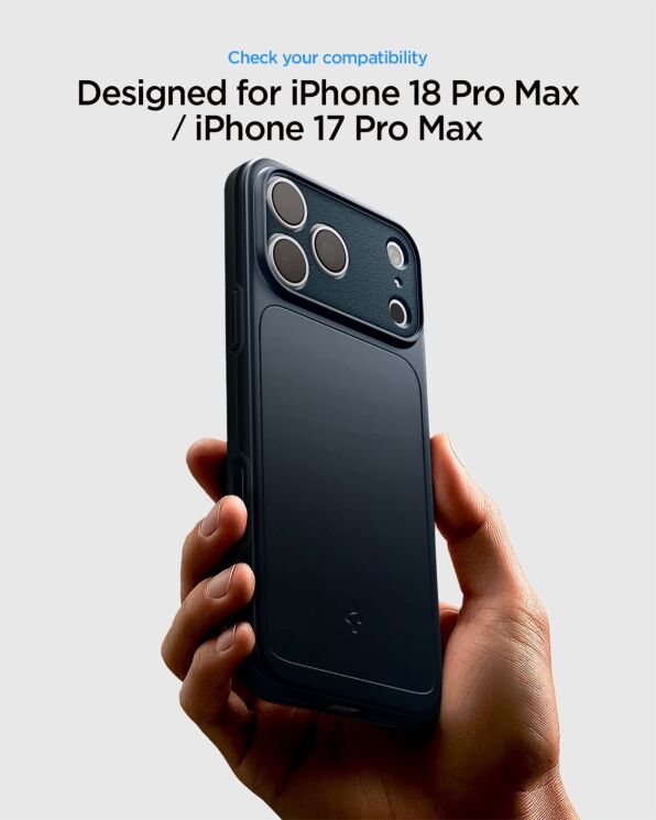 Защитный чехол Spigen Thin Fit (MagFit) для iPhone 18 Pro Max (ACS12107) - Gunmetal: фото 7 из 13