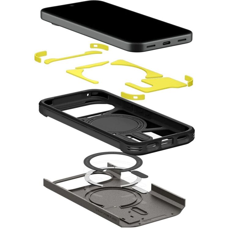 Захисний чохол Spigen Tough Armor (MagFit) для Google Pixel 11 (ACS11855) - Gunmetal: фото 5 з 12