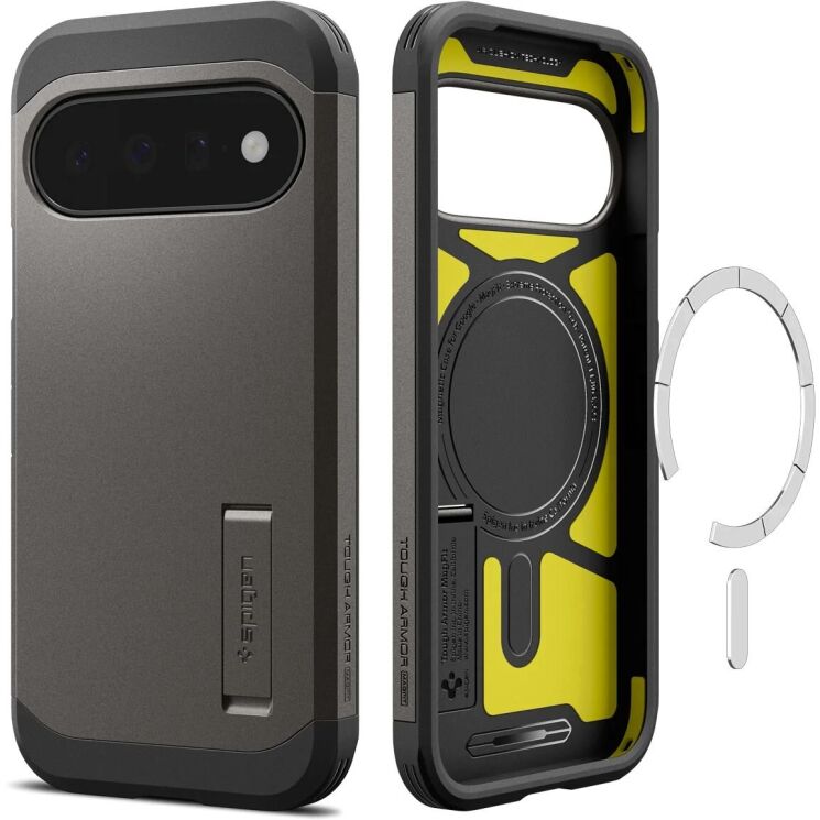 Захисний чохол Spigen Tough Armor (MagFit) для Google Pixel 11 (ACS11855) - Gunmetal: фото 2 з 12