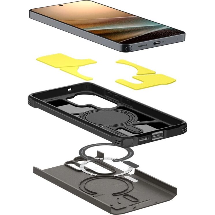 Захисний чохол Spigen Tough Armor (MagFit) для Samsung Galaxy S26 Ultra (S948) ACS10685 - Gunmetal: фото 7 з 13