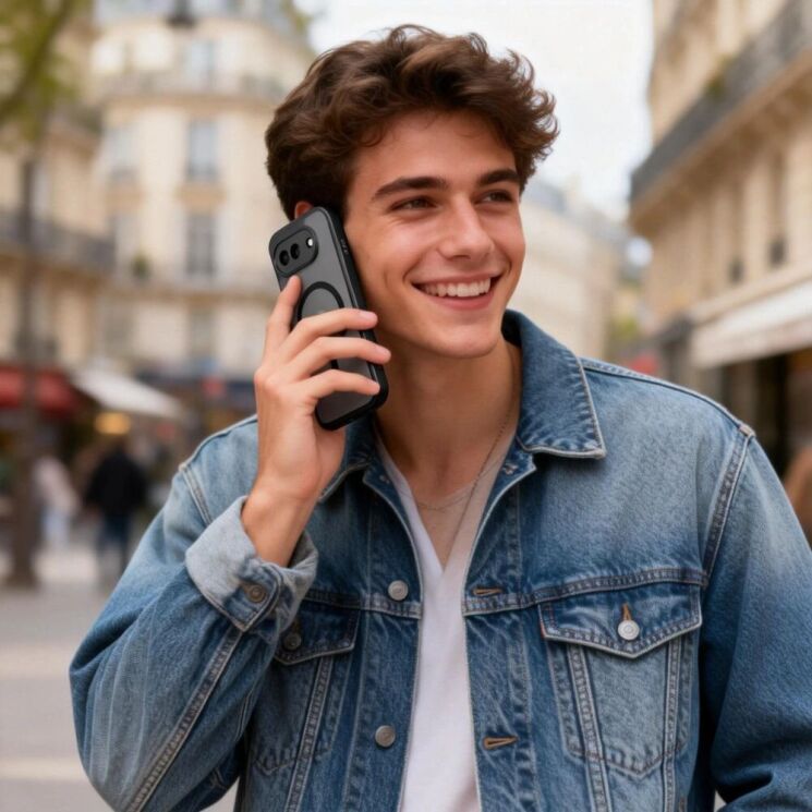 Защитный чехол Tech-Protect Magmat MagSafe для Google Pixel 10a - Matte Black: фото 6 из 6