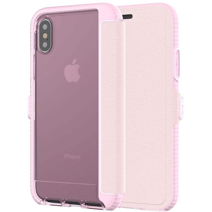 Захисний чохол Tech21 Evo Wallet для Apple iPhone X / iPhone XS - Pink: фото 1 з 9