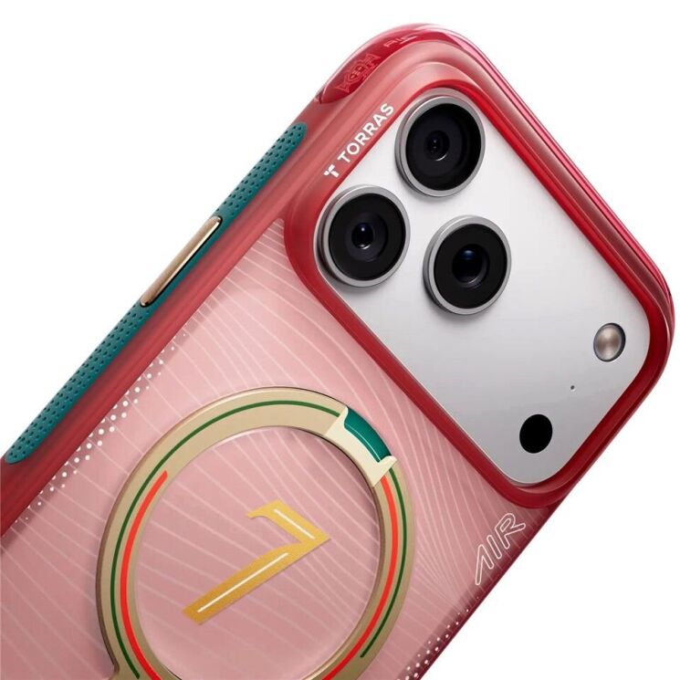 Защитный чехол TORRAS Ostand Q3 Air Portugal Limited для iPhone 17 Pro Max - Wave of Passion: фото 3 из 5