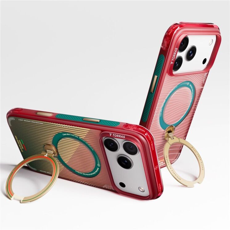 Защитный чехол TORRAS Ostand Q3 Air Portugal Limited для iPhone 17 Pro Max - Wave of Passion: фото 4 из 5