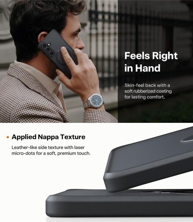 Захисний чохол TORRAS Ostand Q3 Spin (with MagSafe) для Samsung Galaxy S26 - Black: фото 12 з 12