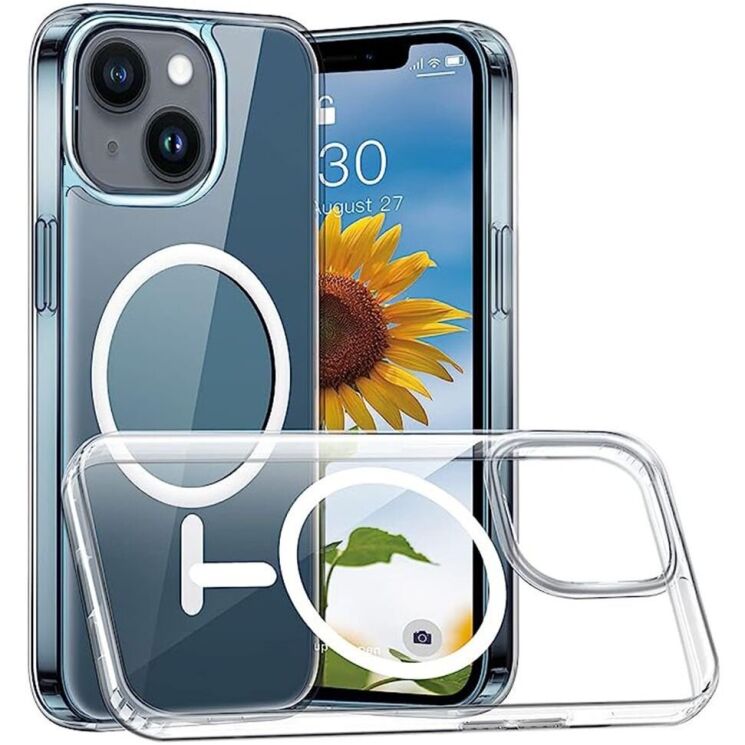Захисний чохол UniCase AirBag MagSafe для Apple iPhone 15 - Transparent: фото 1 з 8