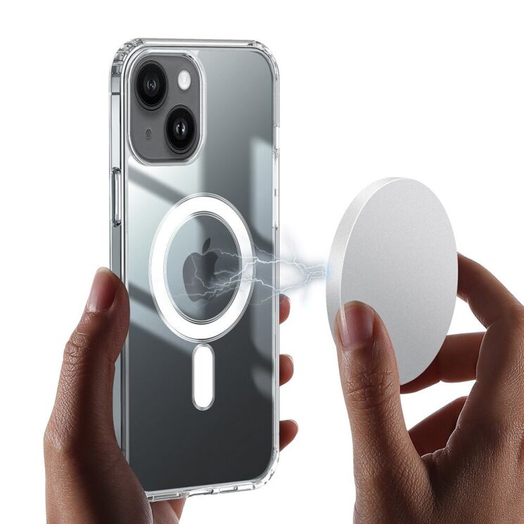 Захисний чохол UniCase AirBag MagSafe для Apple iPhone 15 - Transparent: фото 3 з 8