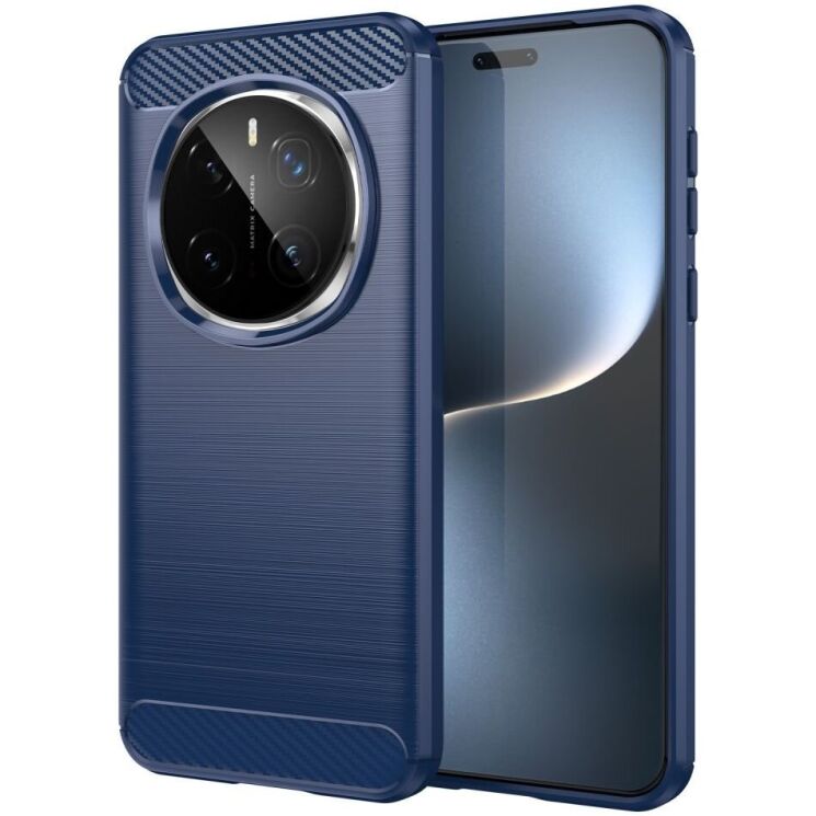Захисний чохол UniCase Carbon для Honor Magic 7 Pro - Blue: фото 1 з 8