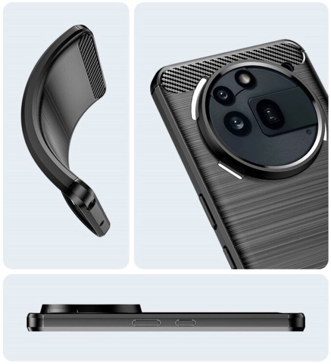 Защитный чехол UniCase Carbon для Nothing Phone (3a) Pro - Black: фото 12 из 12