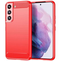 Защитный чехол UniCase Carbon для Samsung Galaxy S22 (S901) - Red: фото 1 из 9