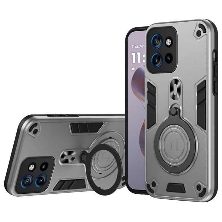 Защитный чехол UniCase Cosmic Armor для Motorola Edge 50 Neo - Silver: фото 1 из 8