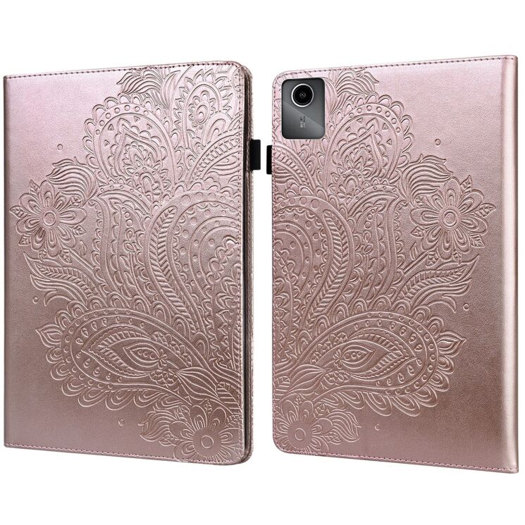 Захисний чохол UniCase Flower для Lenovo Tab M11 (TB330) / Xiaoxin Pad 2024 - Rose Gold: фото 1 з 10