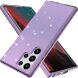 Защитный чехол UniCase Glitter Series для Samsung Galaxy S22 Ultra - Transparent Purple (289941V). Фото 1 из 6