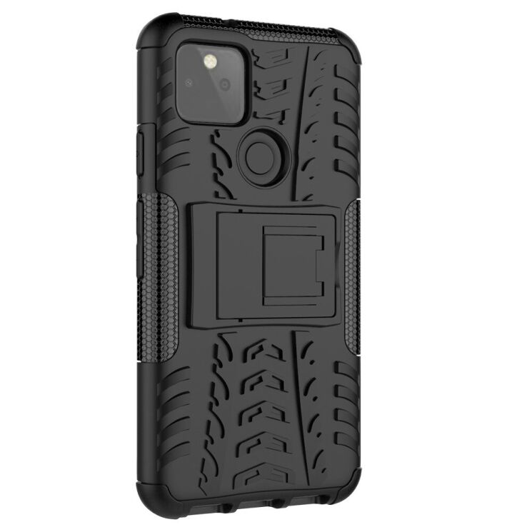 Защитный чехол UniCase Hybrid X для Google Pixel 5 - All Black: фото 8 из 19