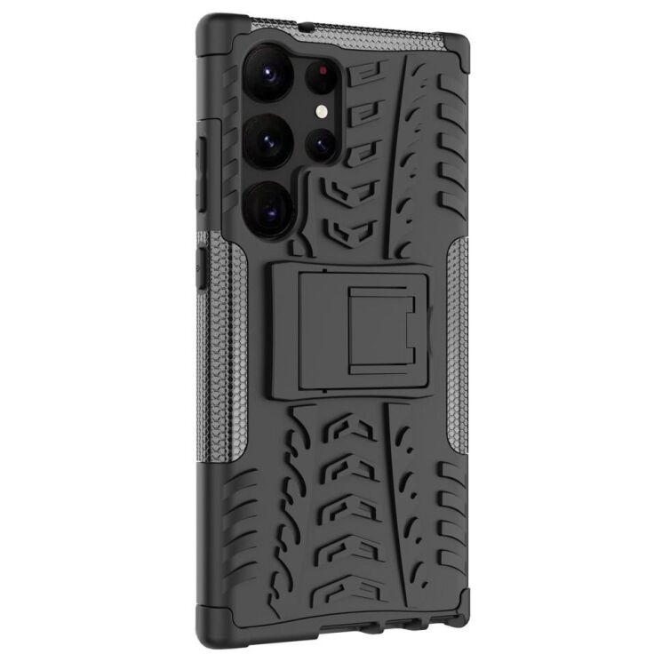 Защитный чехол UniCase Hybrid X для Samsung Galaxy S23 Ultra - Black: фото 7 из 9