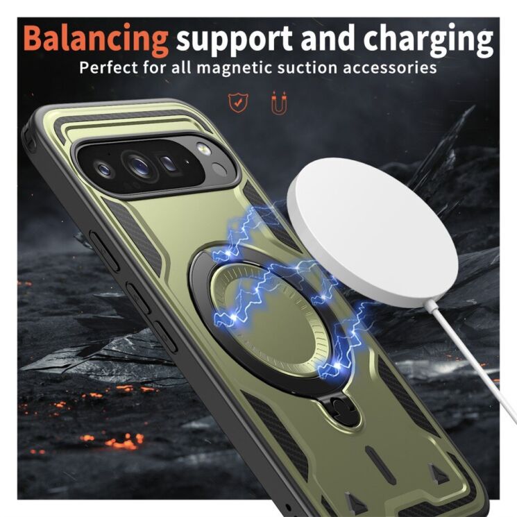 Защитный чехол UniCase Lander Armor для Google Pixel 9 / 9 Pro - Olive Green: фото 2 из 6