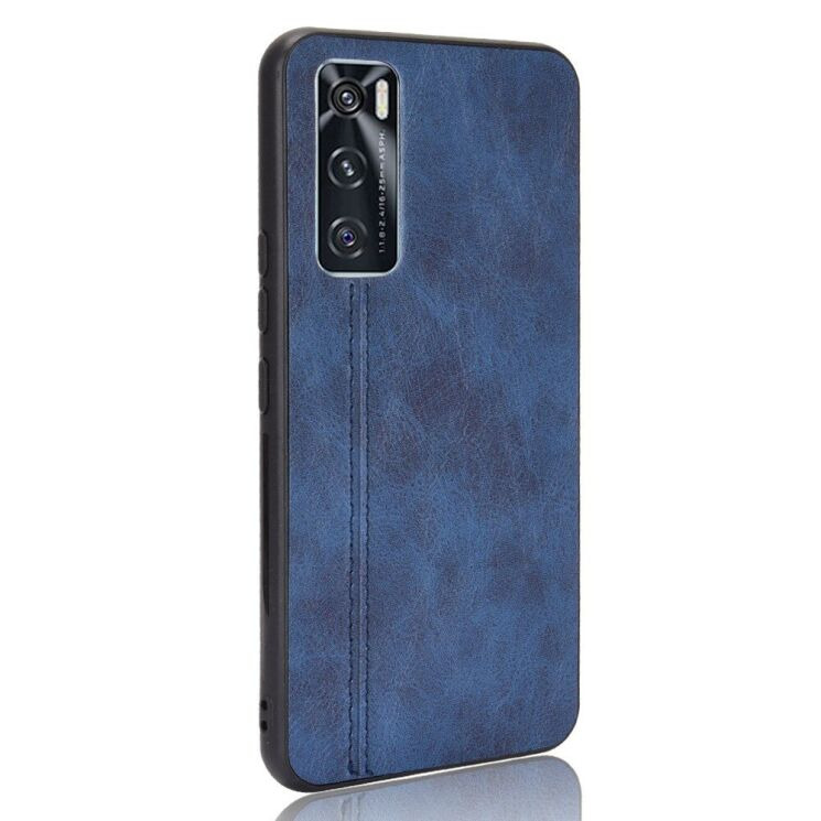 Защитный чехол UniCase Leather Series для VIVO V20 SE - Blue: фото 3 из 11