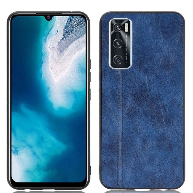 Защитный чехол UniCase Leather Series для VIVO V20 SE - Blue: фото 1 из 11
