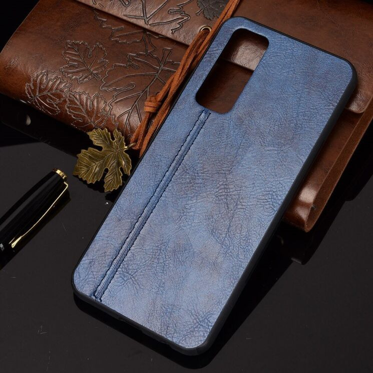 Защитный чехол UniCase Leather Series для VIVO V20 SE - Blue: фото 4 из 11