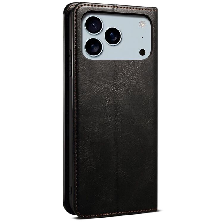 Захисний чохол UniCase Leather Wallet для Apple iPhone 17 Pro - Black: фото 6 з 6