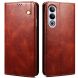 Защитный чехол UniCase Leather Wallet для OnePlus Ace 3V - Brown (353830Z). Фото 1 из 6