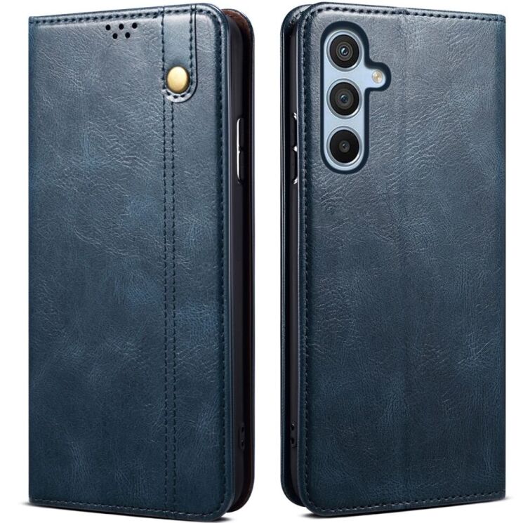 Защитный чехол UniCase Leather Wallet для Samsung Galaxy A16 (A165) - Blue: фото 1 из 7