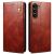 Защитный чехол UniCase Leather Wallet для Samsung Galaxy S23 Plus - Brown: фото 1 из 8