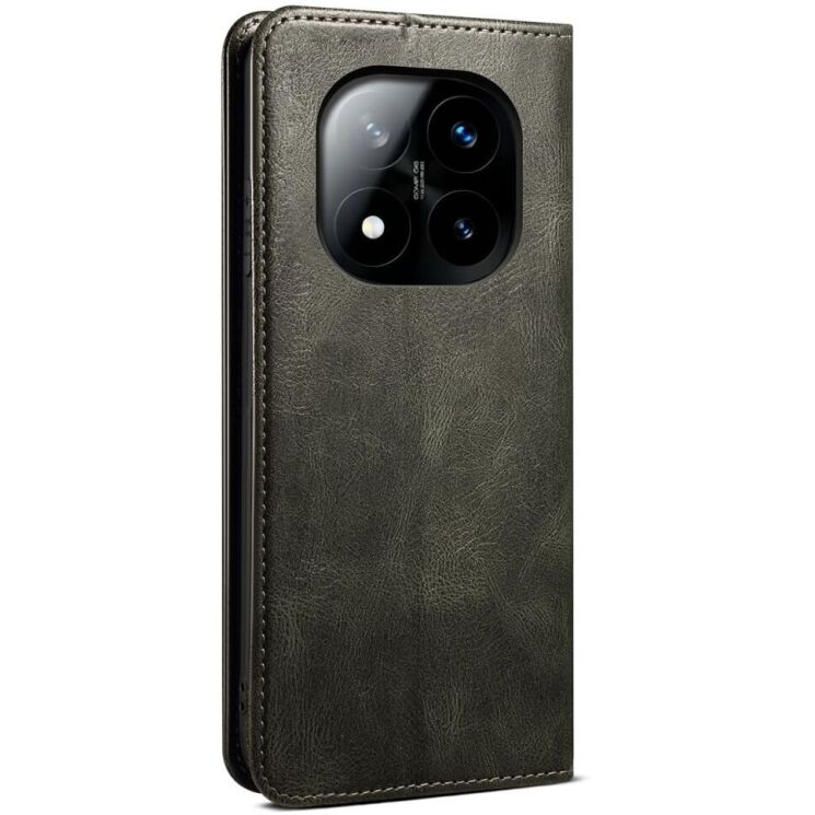 Защитный чехол UniCase Leather Wallet для Xiaomi Redmi Note 14 Pro 5G - Green: фото 6 из 10