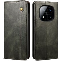 Защитный чехол UniCase Leather Wallet для Xiaomi Redmi Note 14 Pro 5G - Green: фото 1 из 10