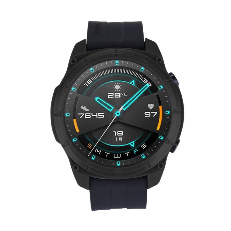 Защитный чехол UniCase Silicone Cover для Huawei Watch GT2 46mm - Black: фото 2 из 5