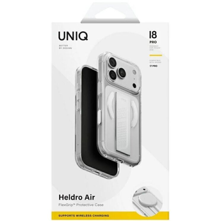 Защитный чехол UNIQ Heldro Air MagClick для iPhone 18 Pro (UNIQ-IP6.3P(2026)-HELAMLCLR) - Transparent: фото 6 из 10