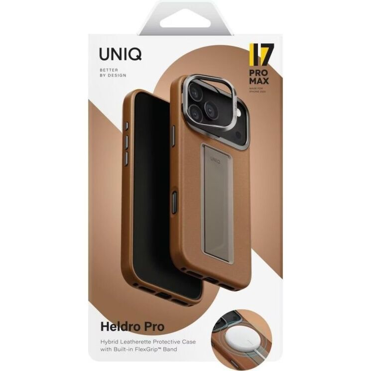 Защитный чехол UNIQ Heldro Pro MagClick для iPhone 17 Pro Max (UNIQ-IP6.9P(2025)-HELPMCML) - Caramel: фото 6 из 10
