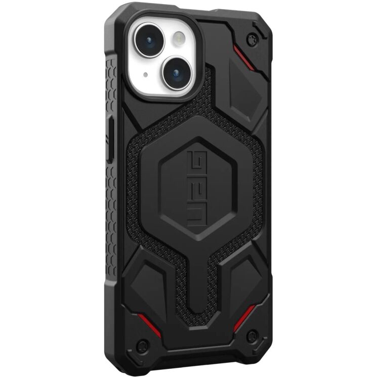 Захисний чохол URBAN ARMOR GEAR (UAG) Monarch Pro Kevlar MagSafe для Apple iPhone 15 - Kevlar Black: фото 3 з 10
