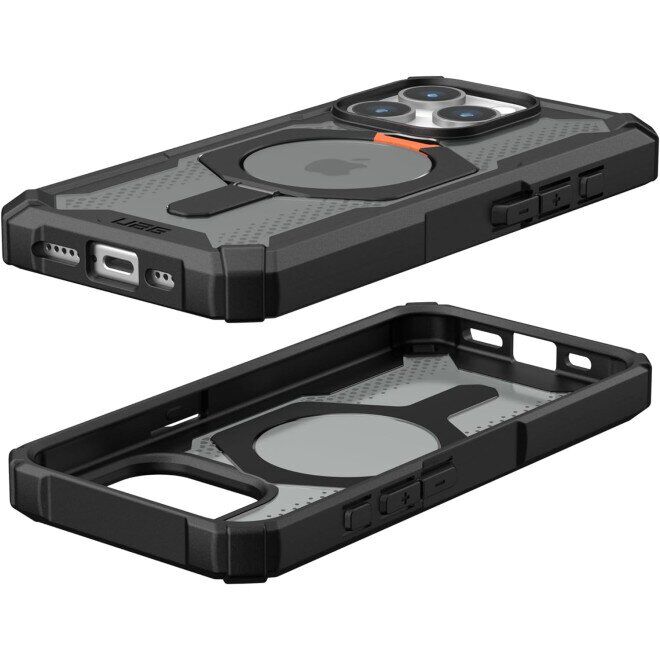 Защитный чехол URBAN ARMOR GEAR (UAG) Plasma XTE для Apple iPhone 15 Pro (114442114097) - Black / Orange: фото 11 из 17